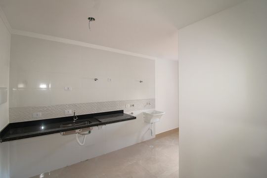 Sala / Cozinha de apartamento à venda com 1 quarto, 28m² em Jardim São Paulo, São Paulo