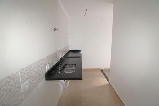 Sala / Cozinha de apartamento à venda com 2 quartos, 40m² em Jardim São Paulo, São Paulo