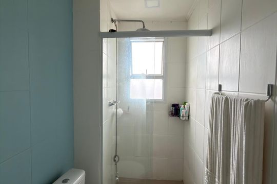 Banheiro Social de apartamento para alugar com 2 quartos, 71m² em Rudge Ramos, São Bernardo do Campo