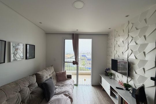 Sala de apartamento para alugar com 2 quartos, 71m² em Rudge Ramos, São Bernardo do Campo