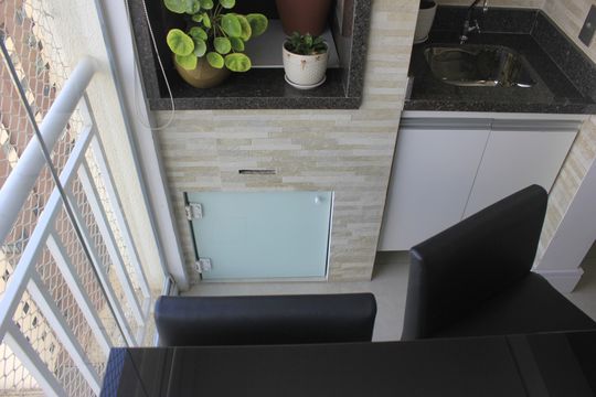 Varanda gourmet de apartamento à venda com 2 quartos, 83m² em Vila Santo Antonio, Guarulhos