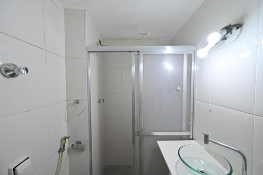 Banheiro Social  de apartamento para alugar com 2 quartos, 86m² em Vila Clementino, São Paulo