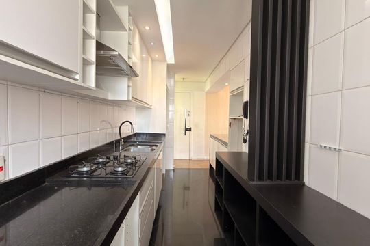 Cozinha de apartamento à venda com 3 quartos, 77m² em Campestre, Santo André