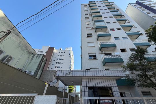 Fachada de kitnet/studio para alugar com 1 quarto, 29m² em Embaré, Santos