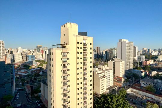 Vista da Varanda de kitnet/studio para alugar com 1 quarto, 28m² em Pinheiros, São Paulo