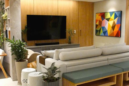 Sala de apartamento para alugar com 3 quartos, 155m² em Vila Sofia, São Paulo