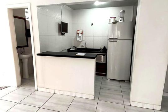 Sala de apartamento para alugar com 1 quarto, 46m² em Centro, Curitiba