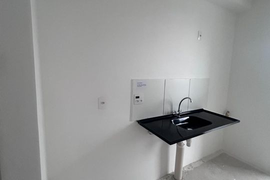 Cozinha de apartamento à venda com 2 quartos, 47m² em Campestre, Santo André