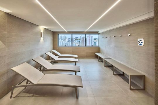Área comum - Sauna  de apartamento à venda com 2 quartos, 68m² em Cidade Nova, Belo Horizonte