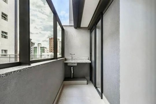 Varanda da Area de serviço  de apartamento à venda com 2 quartos, 68m² em Cidade Nova, Belo Horizonte