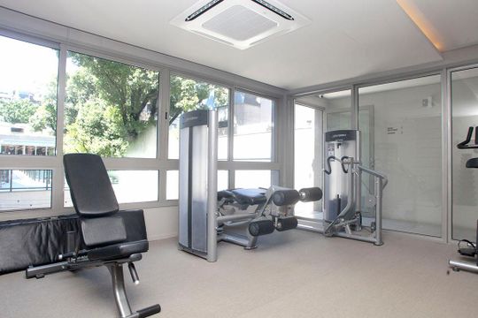 Área Comum - Academia de kitnet/studio para alugar com 1 quarto, 76m² em Mont’serrat, Porto Alegre