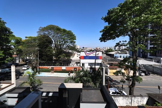 Vista da suíte de apartamento para alugar com 3 quartos, 80m² em Vila Assunção, Santo André