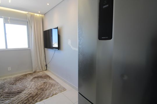 cozinha de apartamento para alugar com 2 quartos, 33m² em Vila Ré, São Paulo