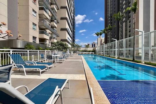 Área comum - Piscina de apartamento à venda com 1 quarto, 42m² em Bosque, Campinas