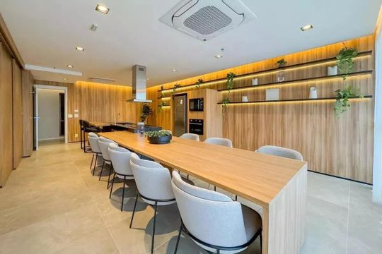 Área comum de kitnet/studio para alugar com 1 quarto, 25m² em Vila Mariana, São Paulo