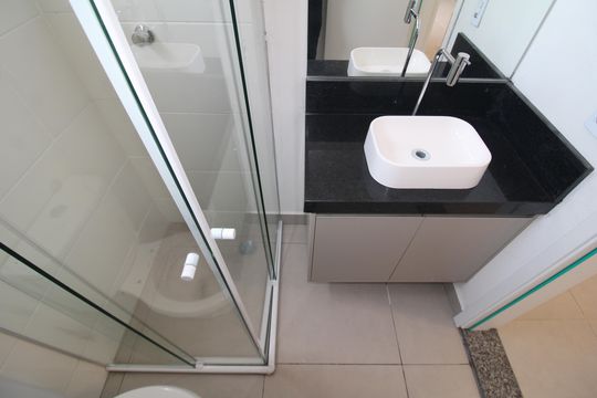 Banheiro de apartamento para alugar com 1 quarto, 33m² em Santana, São Paulo