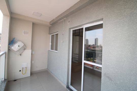Sala / Cozinha - Varanda de apartamento para alugar com 1 quarto, 33m² em Santana, São Paulo