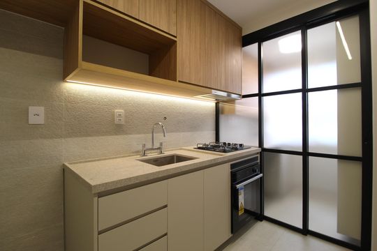 Cozinha de apartamento à venda com 3 quartos, 72m² em Itaim Bibi, São Paulo