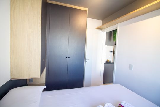 Suíte de apartamento à venda com 1 quarto, 28m² em Jardim Caravelas, São Paulo