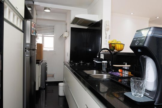 cozinha de apartamento à venda com 2 quartos, 70m² em Jardim Parque Morumbi, São Paulo