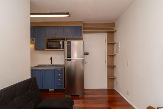 Sala de apartamento para alugar com 1 quarto, 25m² em Bela Vista, São Paulo