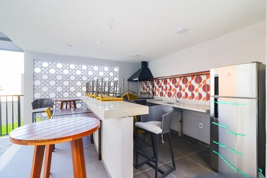 Área comum - Churrasqueira II de apartamento para alugar com 2 quartos, 42m² em Vila Campanela, São Paulo