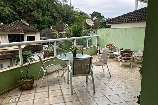 Varanda de casa de condomínio à venda com 5 quartos, 255m² em Anil, Rio de Janeiro