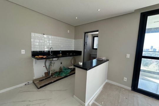 Cozinha de apartamento para alugar com 3 quartos, 112m² em Alphaville Empresarial, Barueri