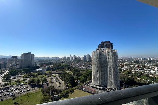 Varanda da Sala de apartamento para alugar com 3 quartos, 112m² em Alphaville Empresarial, Barueri