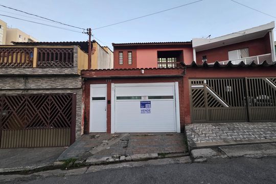 Fachada de casa à venda com 3 quartos, 498m² em Vila Humaita, Santo André