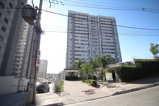 Fachada de apartamento à venda com 2 quartos, 54m² em Jardim Riacho das Pedras, Contagem