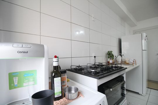 Cozinha de apartamento à venda com 2 quartos, 40m² em Vila Plana, São Paulo