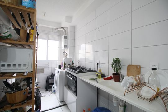 Cozinha de apartamento à venda com 2 quartos, 40m² em Vila Plana, São Paulo