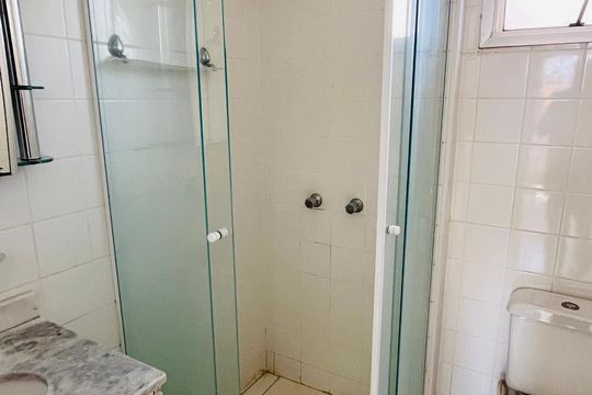 Banheiro Suíte de apartamento para alugar com 2 quartos, 65m² em Jardim Boa Esperança, Campinas