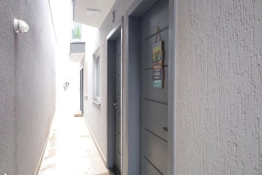 Área comum - Corredor de casa de condomínio à venda com 2 quartos, 63m² em Jardim Brasil, São Paulo