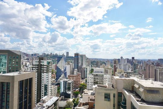 Área da Cobertura - Vista  de apartamento à venda com 4 quartos, 318m² em Savassi, Belo Horizonte