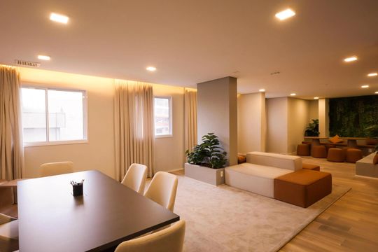 Área comum - Coworking de apartamento para alugar com 2 quartos, 41m² em Santo Amaro, São Paulo