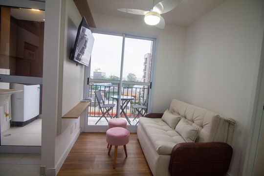 Sala de apartamento para alugar com 2 quartos, 41m² em Santo Amaro, São Paulo