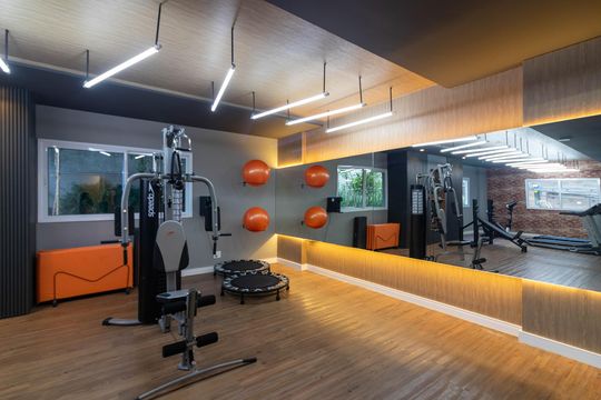 Área comum - Academia de kitnet/studio para alugar com 1 quarto, 30m² em Vila Olímpia, São Paulo