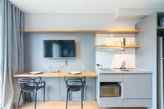 Studio de kitnet/studio para alugar com 1 quarto, 30m² em Vila Olímpia, São Paulo