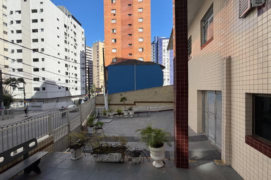 Área comum de apartamento para alugar com 1 quarto, 45m² em José Menino, Santos