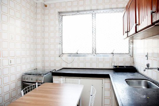 Cozinha + Área de Serviço de kitnet/studio para alugar com 1 quarto, 35m² em Centro Histórico, Porto Alegre