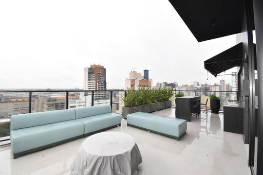 Área comum de apartamento para alugar com 1 quarto, 20m² em Centro, Curitiba