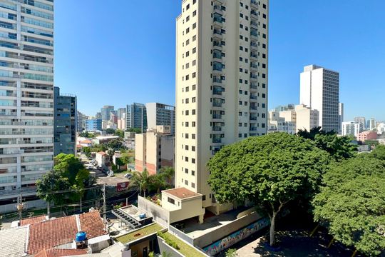 Vista da Varanda de kitnet/studio para alugar com 1 quarto, 28m² em Pinheiros, São Paulo
