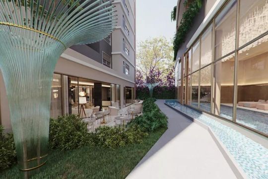 Área comum de apartamento para alugar com 4 quartos, 264m² em Indianópolis, São Paulo