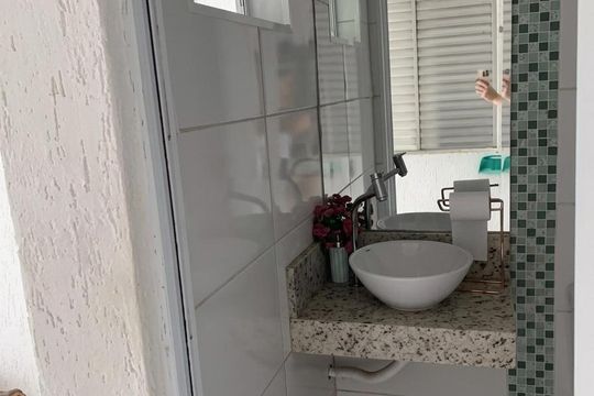 Banheiro de casa à venda com 3 quartos, 327m² em Parque Novo Oratório, Santo André
