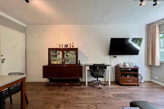 Sala de apartamento à venda com 1 quarto, 43m² em Jardim Paulista, São Paulo
