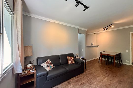 Cozinha de apartamento à venda com 1 quarto, 43m² em Jardim Paulista, São Paulo