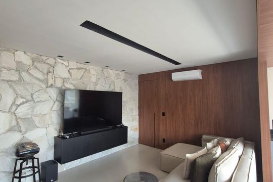Sala de apartamento à venda com 2 quartos, 79m² em Brooklin, São Paulo