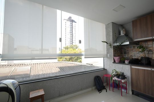 Varanda gourmet de apartamento à venda com 3 quartos, 80m² em Campestre, Santo André